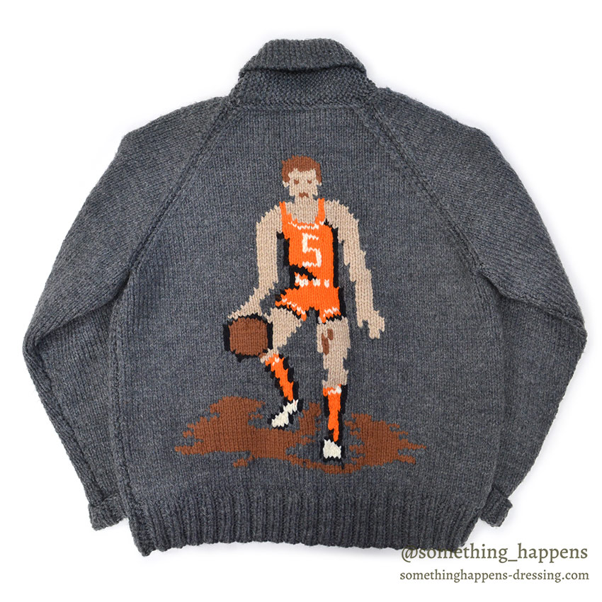 1960's BASKETBALL COWICHAN SWEATER ...