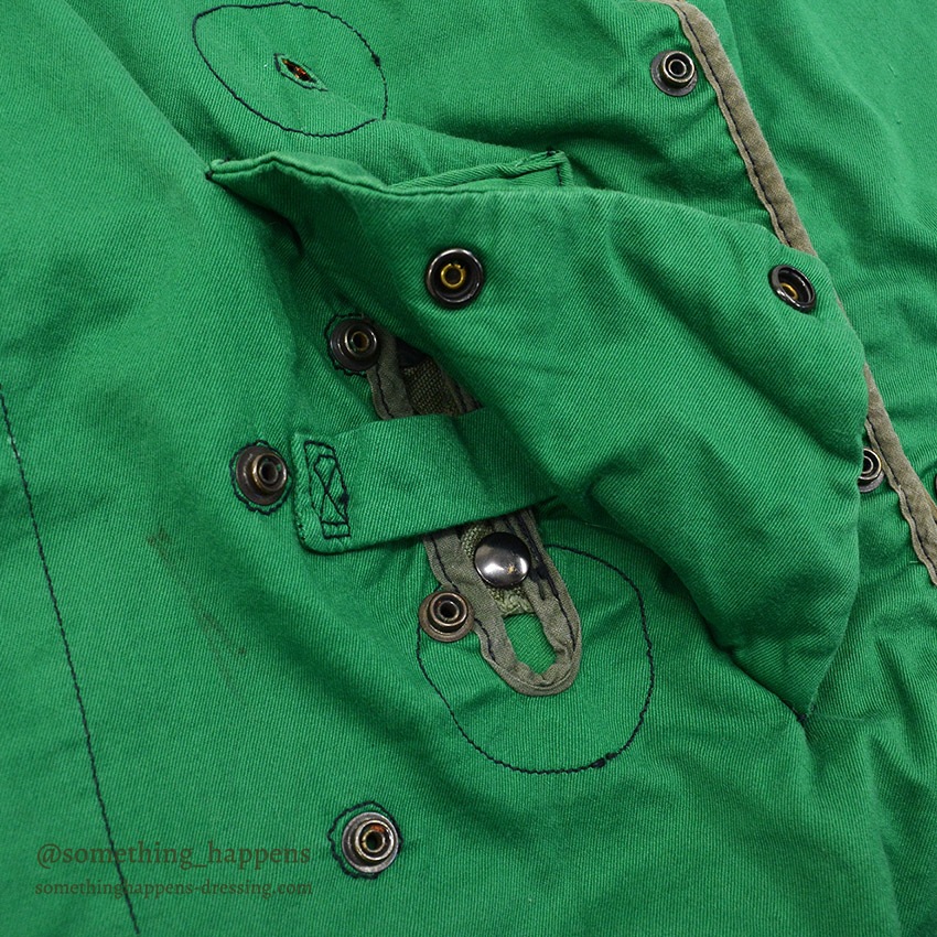 1980's U.S.NAVY LIFE PRESERVER VEST MARKⅠ GREEN / STENCIL ... L