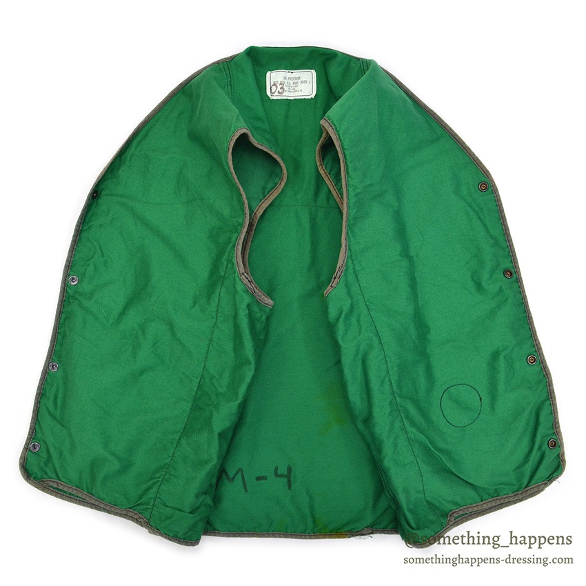 1980's U.S.NAVY LIFE PRESERVER VEST MARKⅠ GREEN / STENCIL ... L