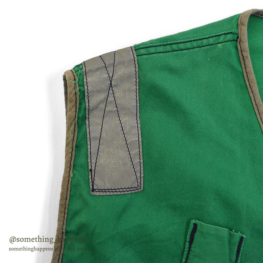 1980's U.S.NAVY LIFE PRESERVER VEST MARKⅠ GREEN / STENCIL ... L