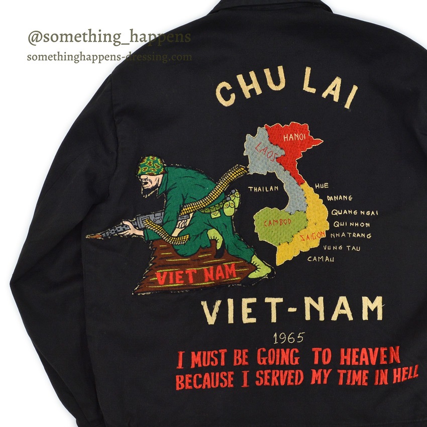 1960's VIETNAM SOUVENIR JACKET ベトジャン 1965 SPECIAL PATCHES 確認用 JACKET SOLD SomethingHappens