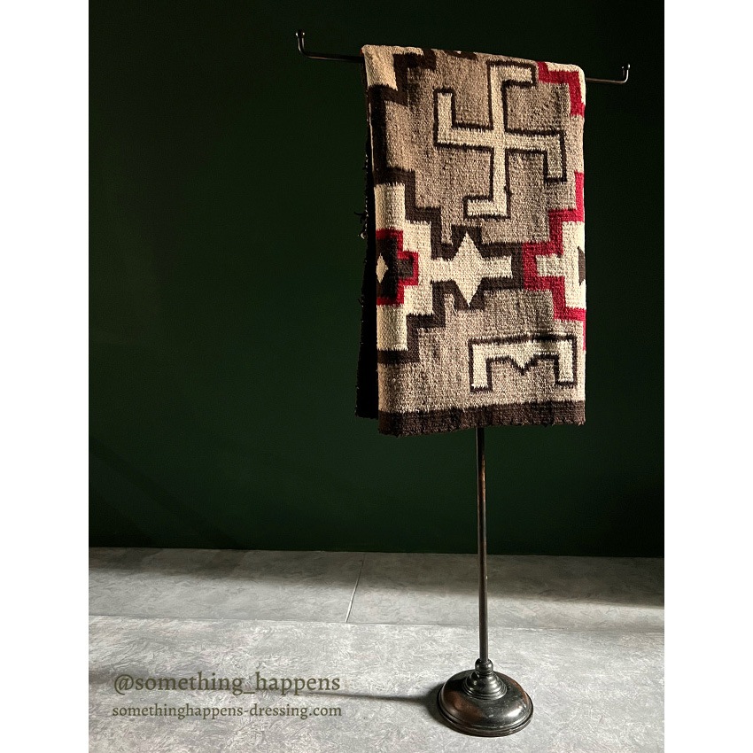 c.1920's NAVAJO RUG WHIRLING LOGS SWASTIKA ... 156cm/95cm