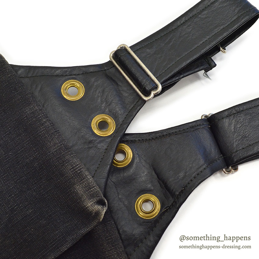 ~1970's OLD BLACK COTTON / LEATHER HUNTING BAG ...