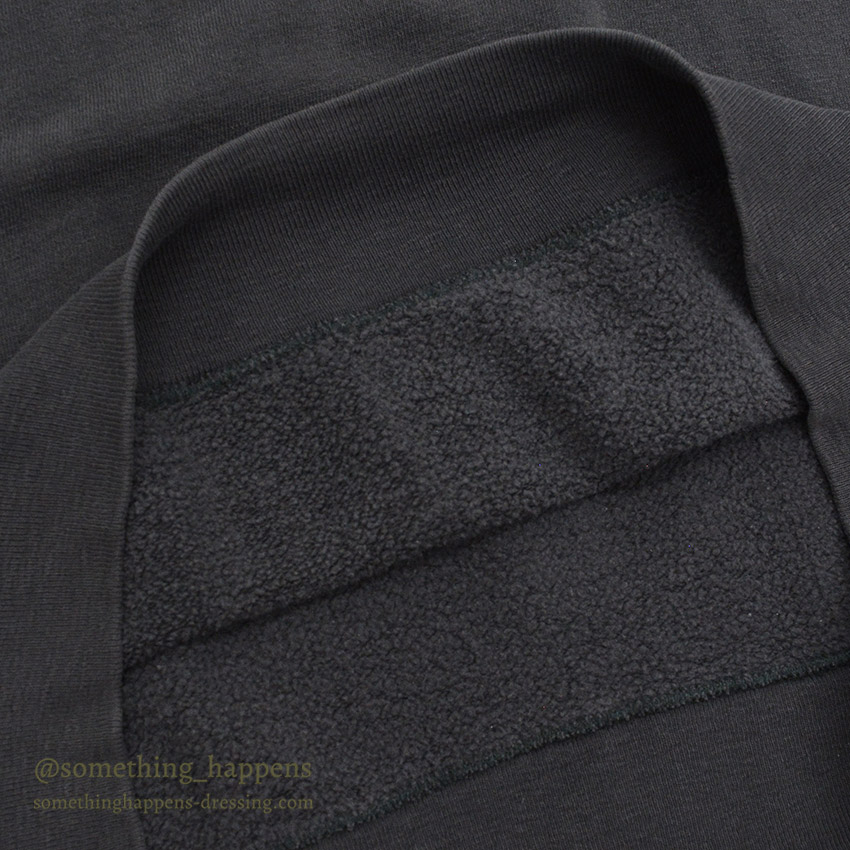 1960's CHAMPION UWM FLOCK PRINT SWEAT SHIRT / BLACK ... XL