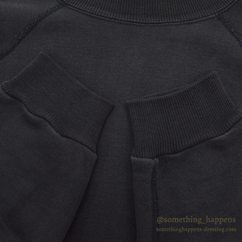 1960's CHAMPION UWM FLOCK PRINT SWEAT SHIRT / BLACK ... XL