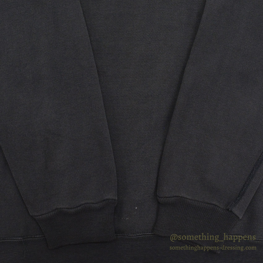 1960's CHAMPION UWM FLOCK PRINT SWEAT SHIRT / BLACK ... XL