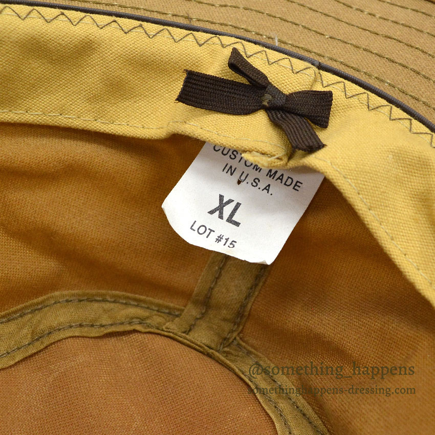 OLD FILSON TIN CLOTH PACKER HAT TAN XL 確認用 ACCESSORIES SOLD