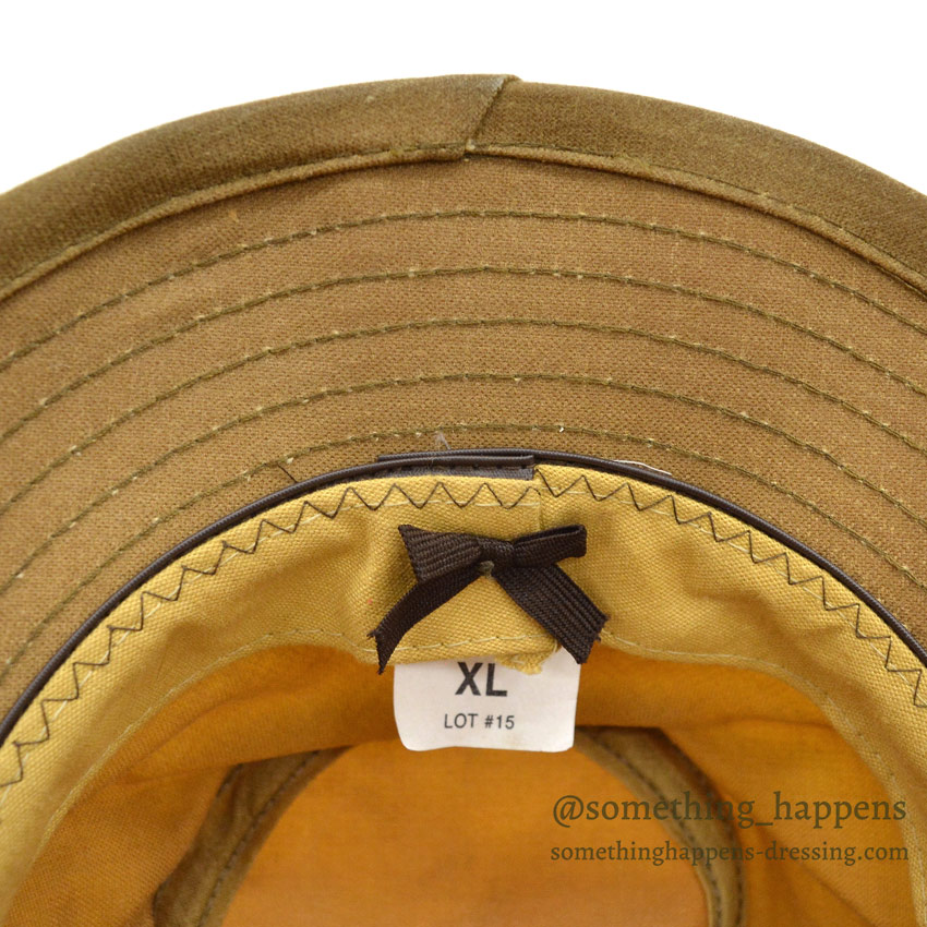 OLD FILSON TIN CLOTH PACKER HAT TAN XL 確認用 ACCESSORIES SOLD