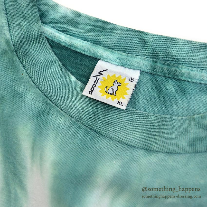 1980's~ SUNDOG TIE DYE SUN FLOWER T-SHIRT ... XL
