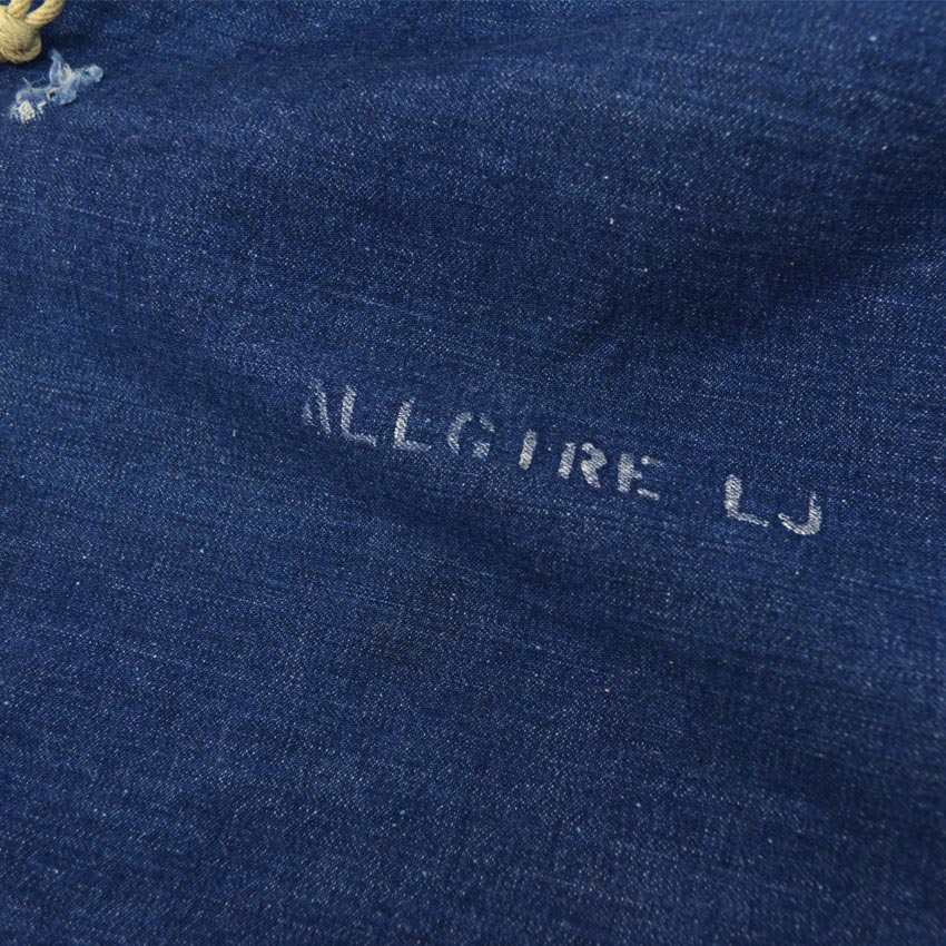 ～40's U.S.NAVY ww2 DENIM BAG ... 68cm×37cm