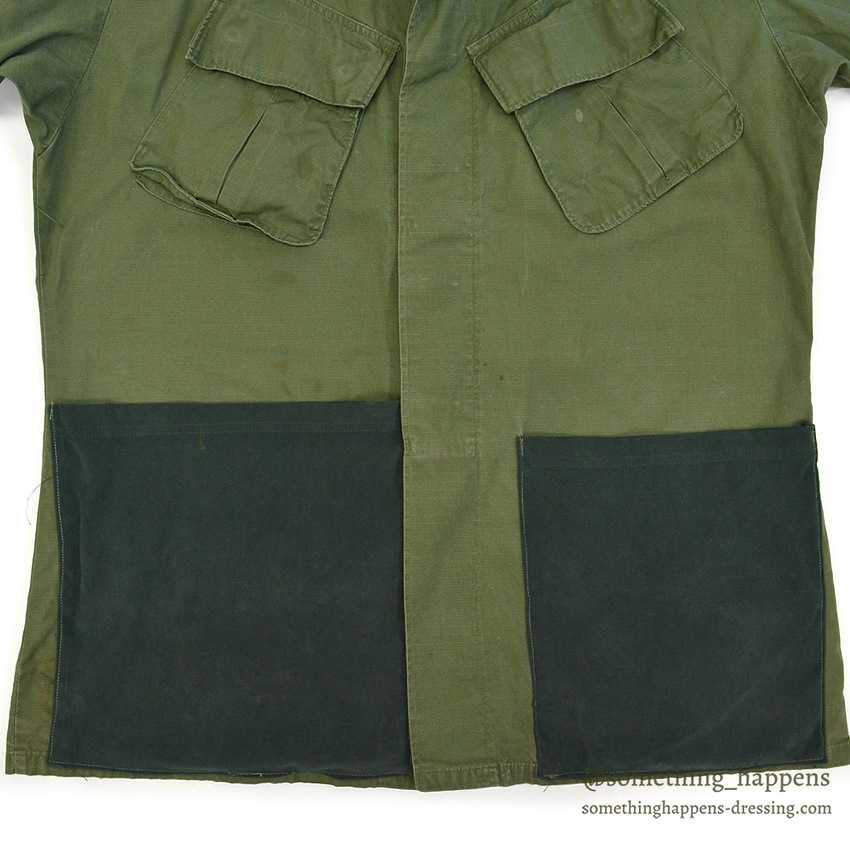 1960's U.S.ARMY JUNGLE FATIGUE JACKET / MODIFIED ... LARGE-LONG