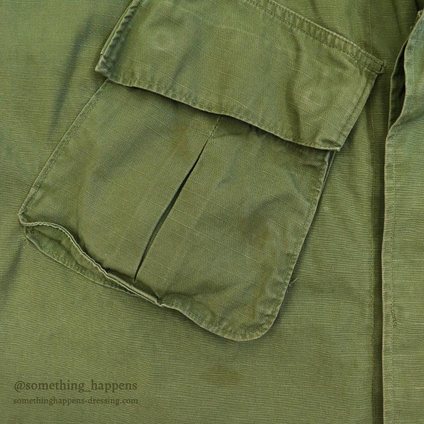 1960's U.S.ARMY JUNGLE FATIGUE JACKET / MODIFIED ... LARGE-LONG