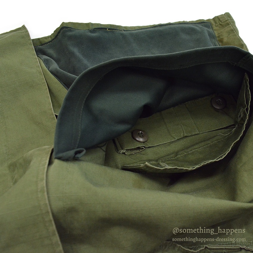 1960's U.S.ARMY JUNGLE FATIGUE JACKET / MODIFIED ... LARGE-LONG