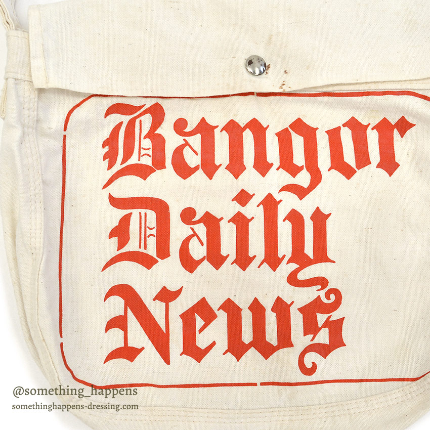 1960's~ BANGOR DAILY NEWS / NEWS PAPER BAG ...