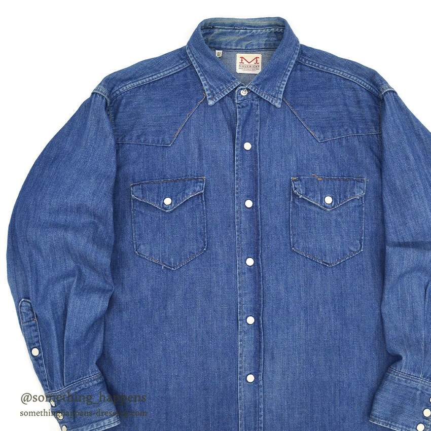 1960-s-maverick-denim-western-shirt-15-1-2-tops-sold