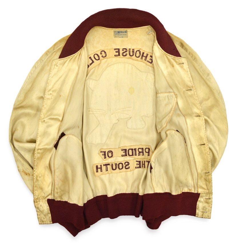 1940's T.S.LANKFORD & SONS EMBROIDERY SATIN JACKET  38 | 確認用