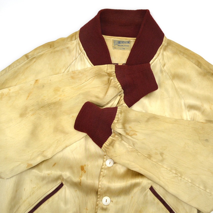 ト*す様 20's 30's 40's T.S. Lankford & Sons 1940's T.S.LANKFORD & SONS EMBROIDERY SATIN JACKET  38 | 確認用