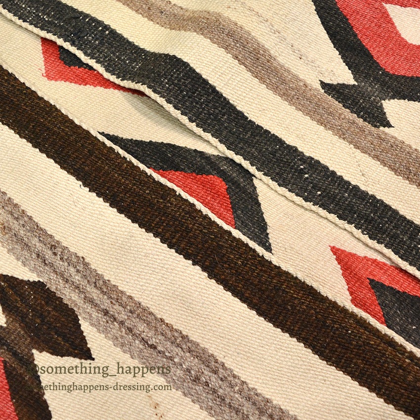 c.1930's NAVAJO RUG DIAMOND PATTERN ... 135cm/92cm