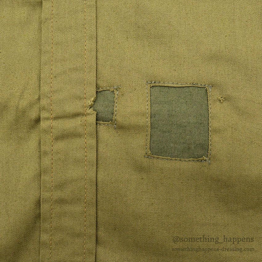 ~1940's DEADSTOCK LOEB'S MECHANIC BRAND COTTON WORK SHIRT / CHIN STRAP ... 15