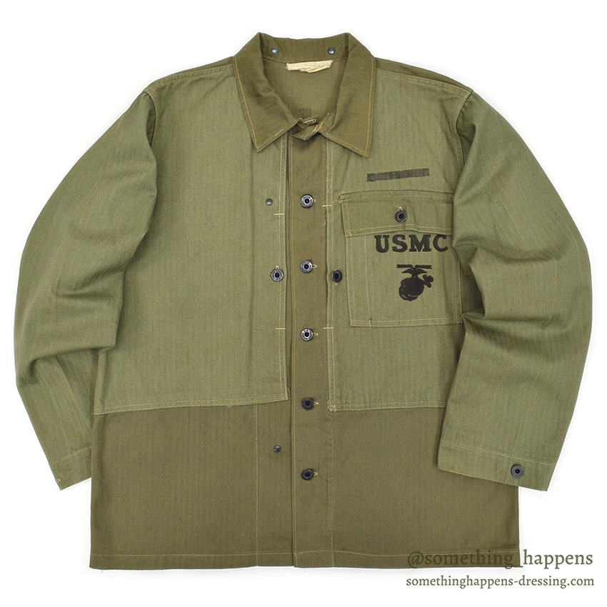 【special!!】40s USMC p-44 hbt jacket ツートン 1940's U.S.M.C. P-44 HBT JACKET TWO TONE MINT  38 | SOLD