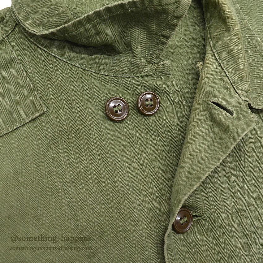 1940's BRITISH ARMY WW2 WAR AID HBT JACKET / US MADE ...