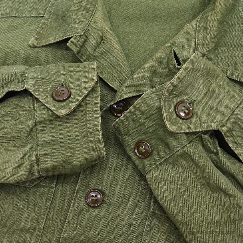 1940's BRITISH ARMY WW2 WAR AID HBT JACKET / US MADE ...