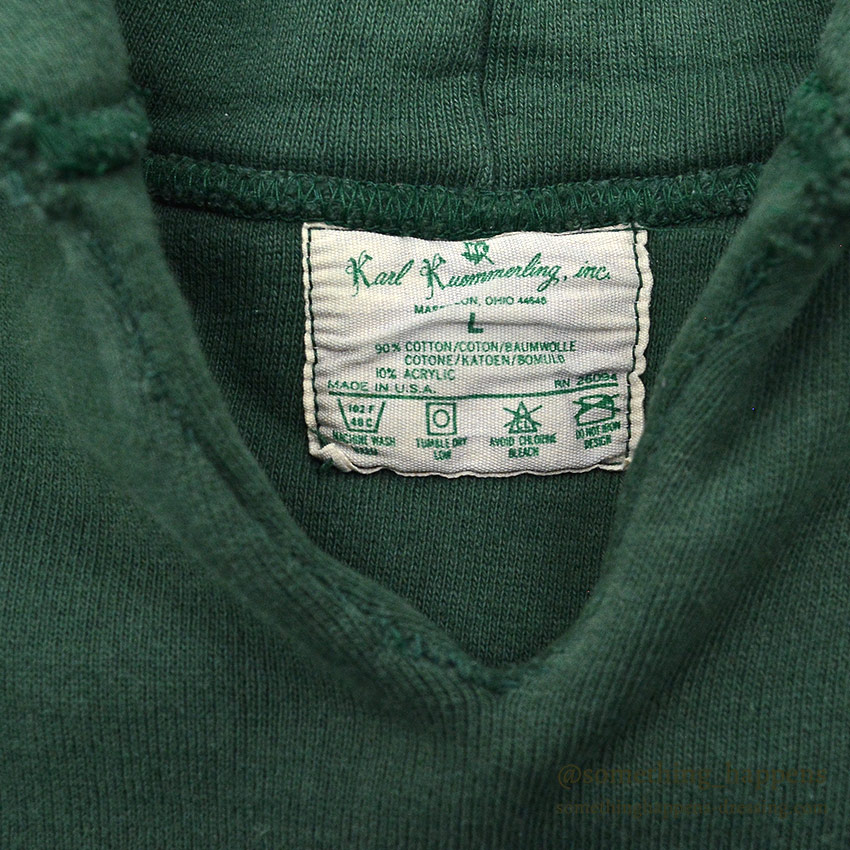 1970's KARL KUEMMERLING INC. DOUBLE FACE SWEAT PARKA / RN26094 ... L