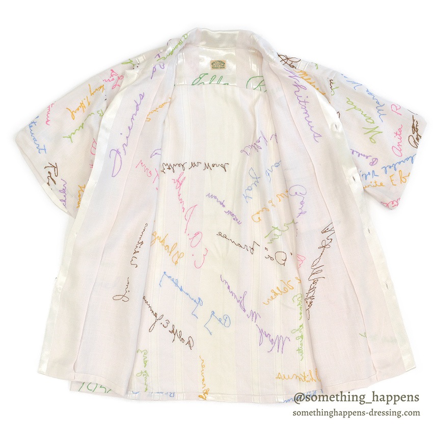 1950's~ NEAL E. THORSEN SIGNATURE EMBROIDERY S/S SHIRT ...