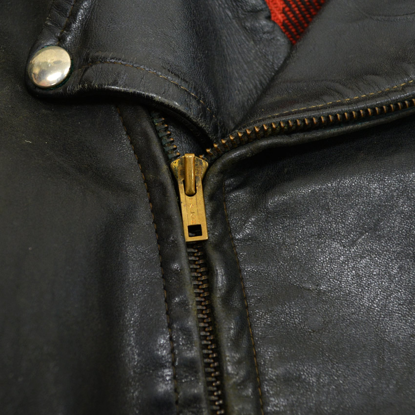 50's Genuine Horsehide FRONT QUARTERS Horsehide Double Riders Jacket ... 40