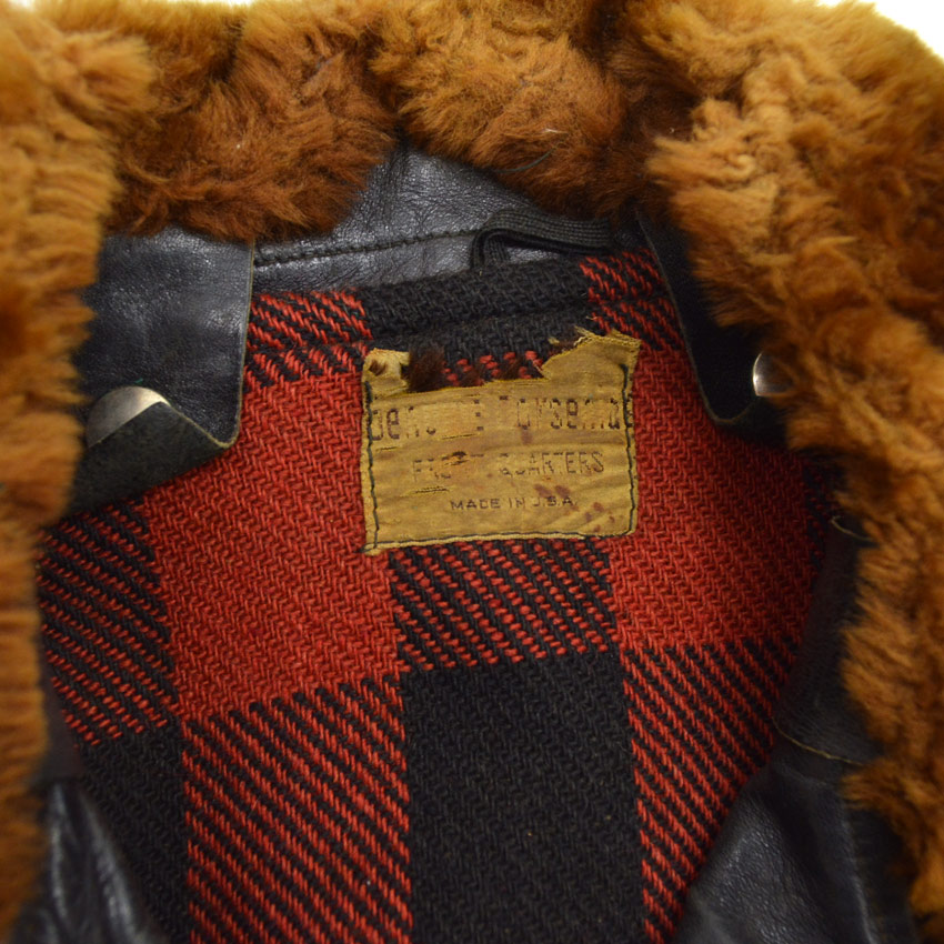 50's Genuine Horsehide FRONT QUARTERS Horsehide Double Riders Jacket ... 40
