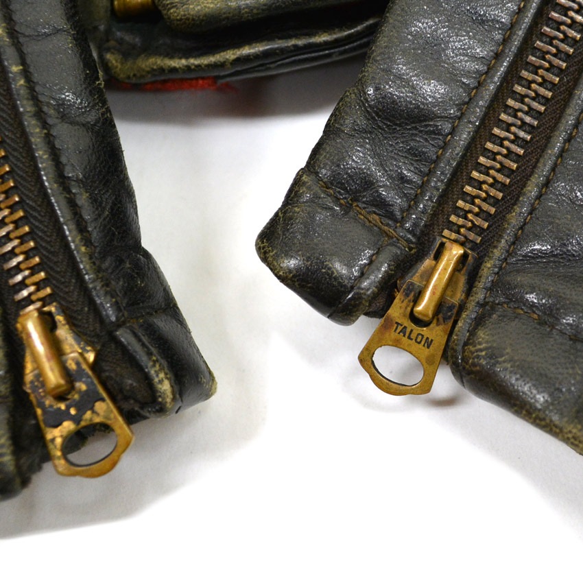 50's Genuine Horsehide FRONT QUARTERS Horsehide Double Riders Jacket ... 40