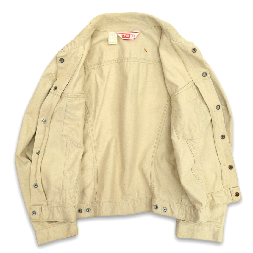 70's Levi's 70505 生成り カツラギ ジャケット  42 | 確認用