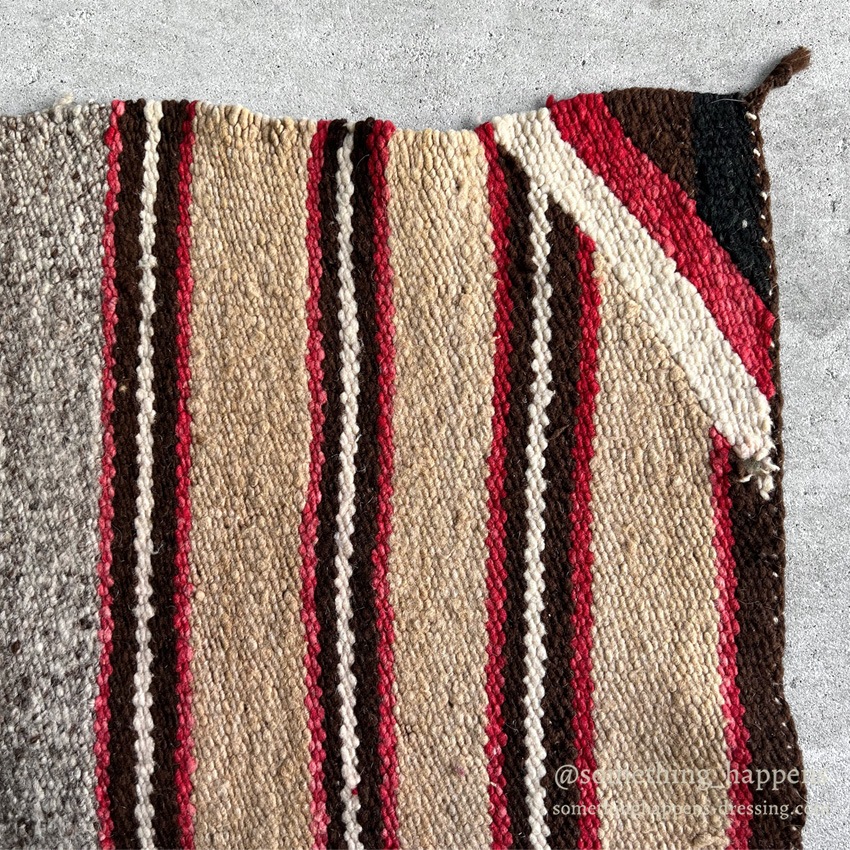 ~1930's NAVAJO RUG SINGLE SADDLE BLANKET ... 81cm/76cm