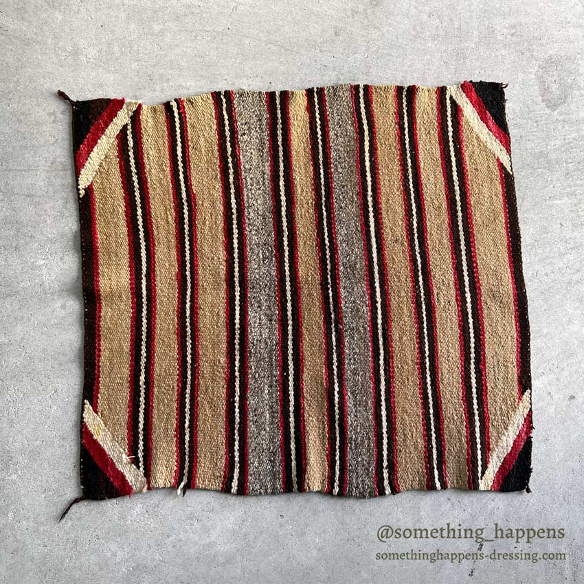 ~1930's NAVAJO RUG SINGLE SADDLE BLANKET ... 81cm/76cm