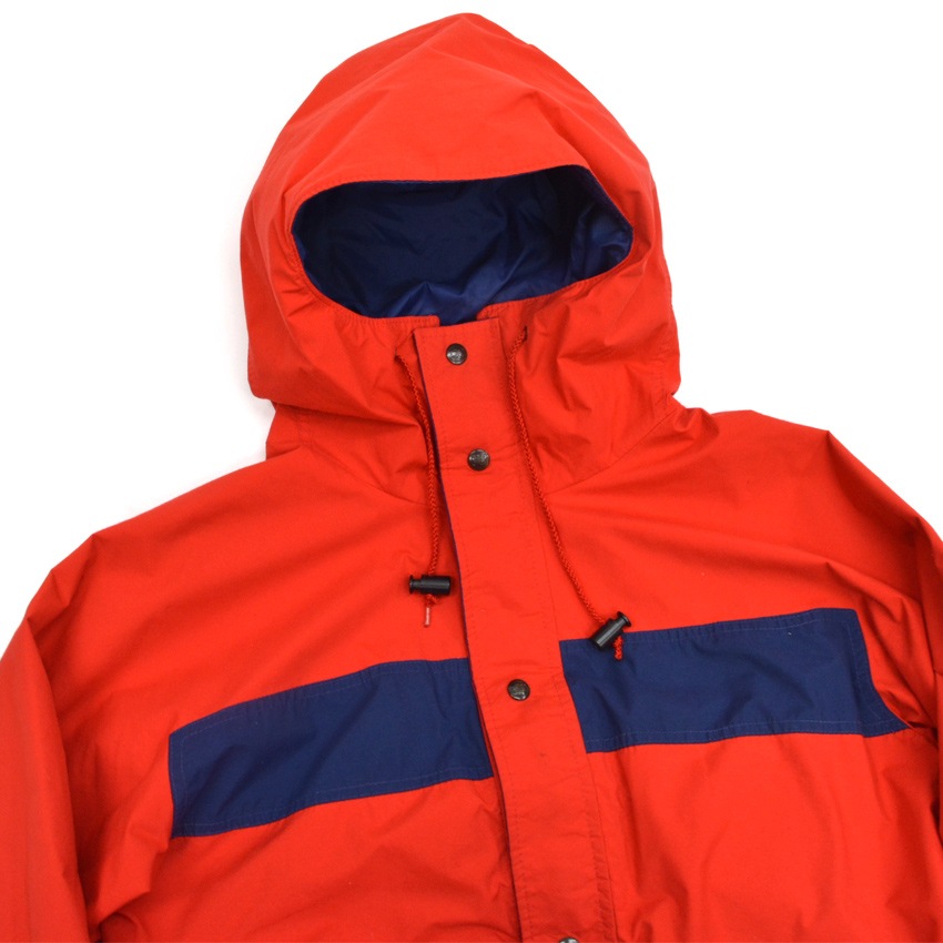 80's Eddie Bauer レッド×ネイビー 2トーン マウンテンパーカー... M