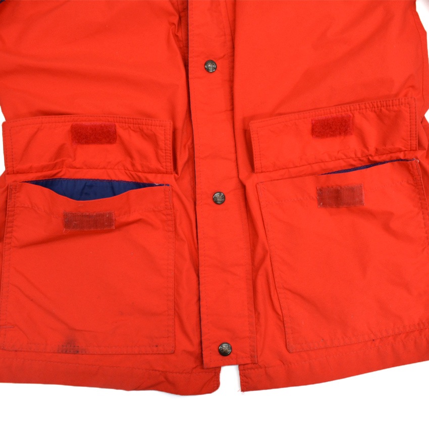 80's Eddie Bauer レッド×ネイビー 2トーン マウンテンパーカー... M