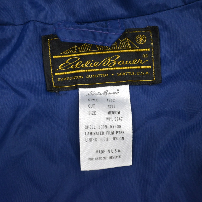 80's Eddie Bauer レッド×ネイビー 2トーン マウンテンパーカー... M