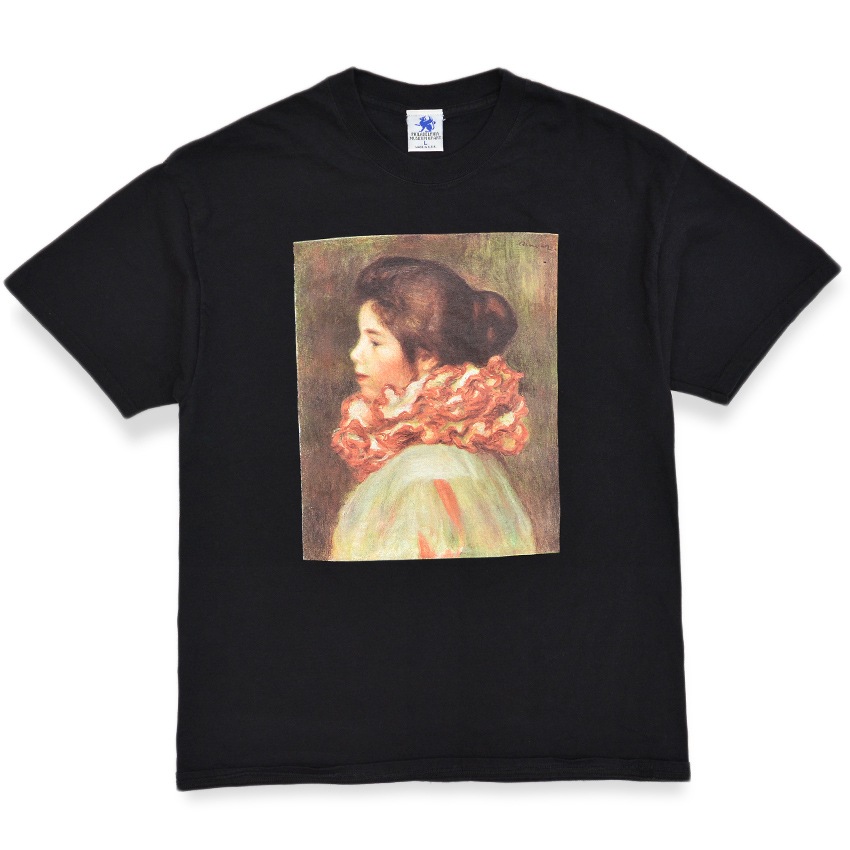 ～2000's PMA ルノワール 赤いひだ襟を着けた少女 T-SHIRT USA製 ... L