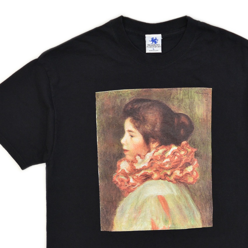 ～2000's PMA ルノワール 赤いひだ襟を着けた少女 T-SHIRT USA製 ... L
