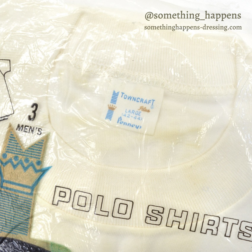 1960's TOWNCRAFT PENNEYS PLAIN T-SHIRT ONE WASH ... L