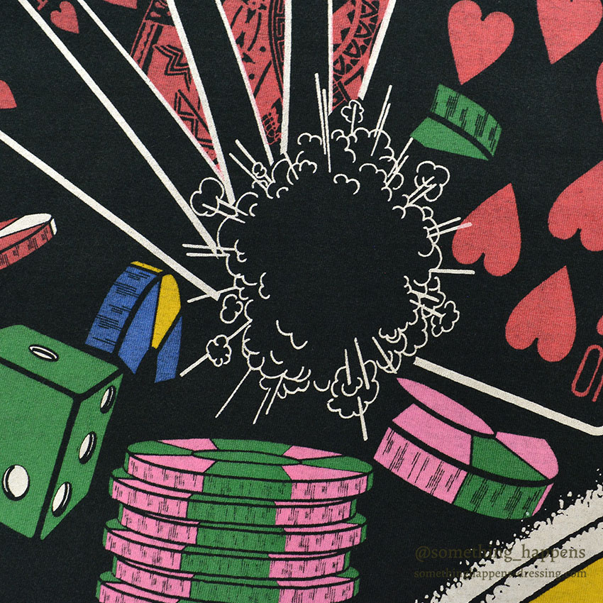 1990's~ FRUIT OF THE LOOM CASINO ALL OVER PRINT T-SHIRT ... L