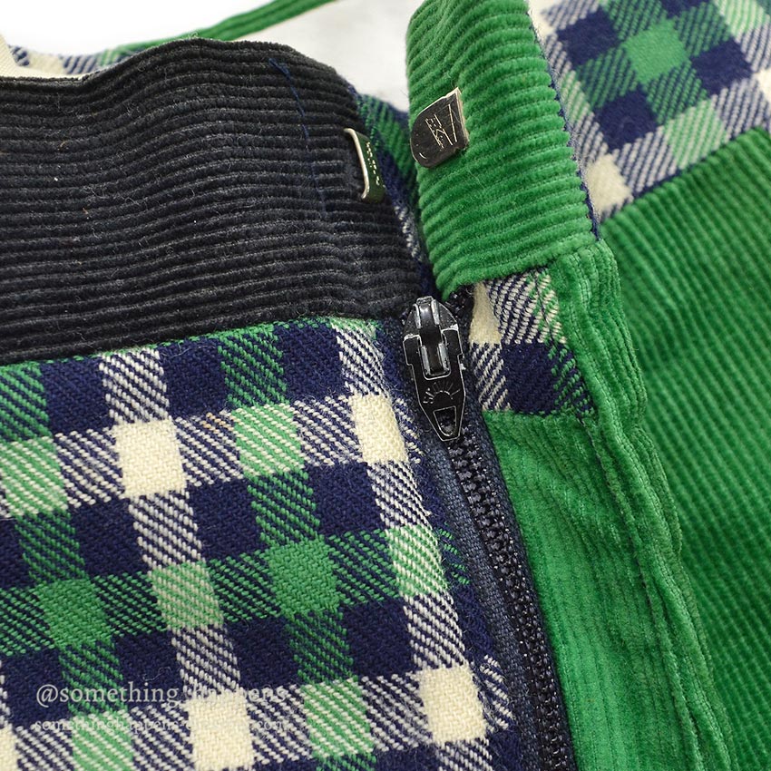 1970's OLD PATCHWORK CORDUROY PANTS ... W36/L26