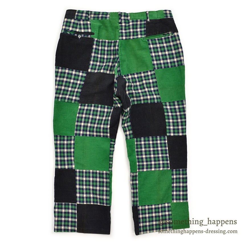 1970's OLD PATCHWORK CORDUROY PANTS ... W36/L26