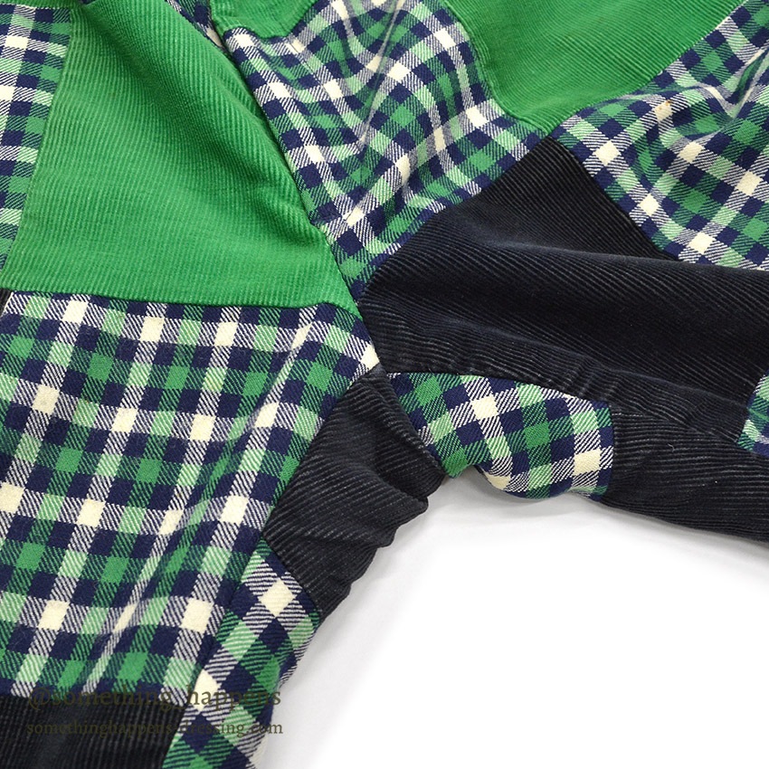 1970's OLD PATCHWORK CORDUROY PANTS ... W36/L26