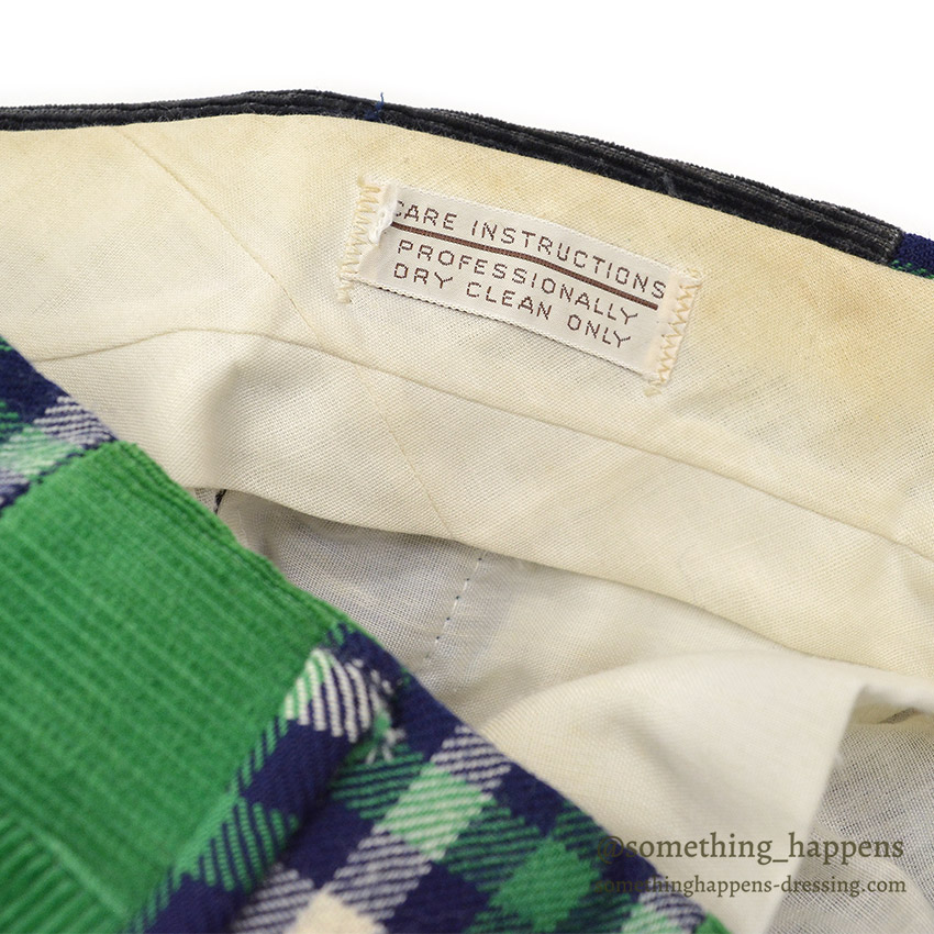 1970's OLD PATCHWORK CORDUROY PANTS ... W36/L26