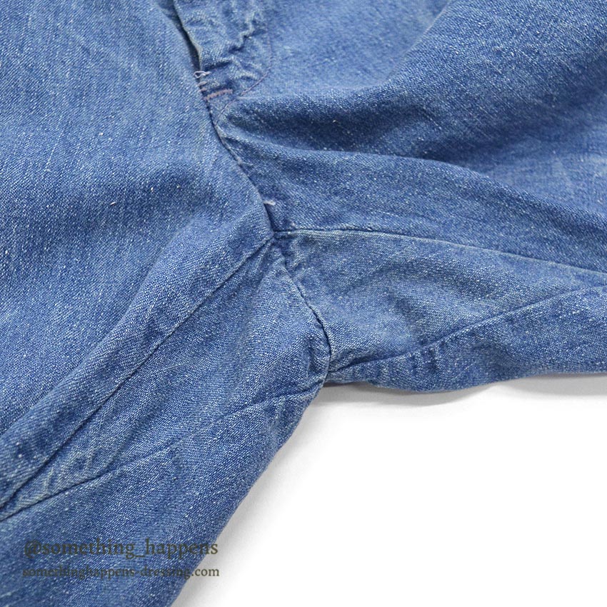 1960's UNKNOWN DENIM WORK TROUSERS / WESTERN COSTUME CO. ... W31/L31