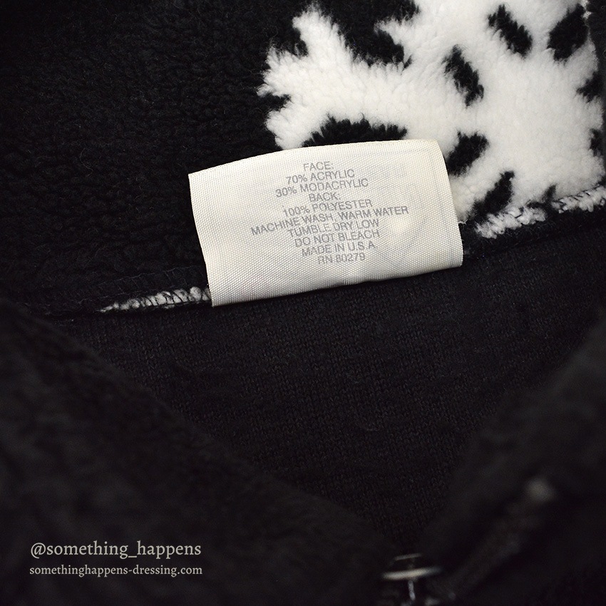 BLACK MOUNTAIN SNOW FLAKE PATTERN FLEECE JACKET ... L