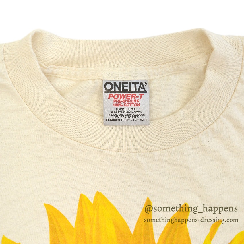 1990's DEADSTOCK ONEITA ひまわり L/S T-SHIRT ... XL