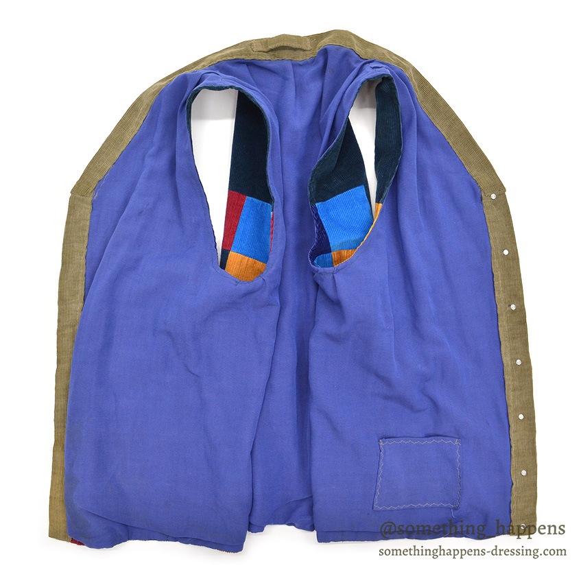 1980's~ HAND MADE PATCHWORK CORDUROY VEST ...