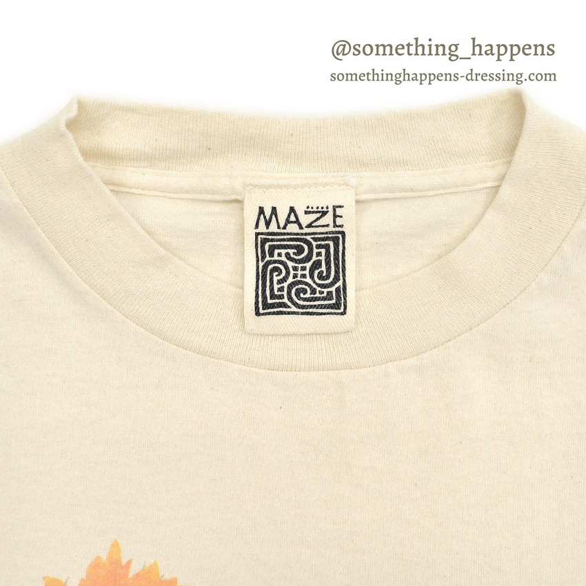 1990's MAZE ひまわり SMILE T-SHIRT ... XL